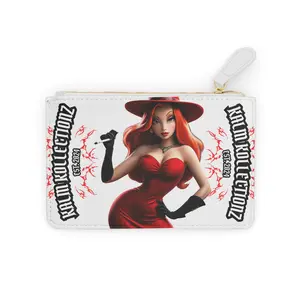 Mini Clutch Bag, KALM KOLLECTIONZ Smokin Bunny Wallet - Cute Purse, Stylish Coin Pouch, Fashion Handbag, Trendy Accessory, Unique Gift