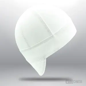 Deep Crown White Welding Cap