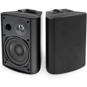 Herdio 6.5'' 400W & 800W Wireless Bluetooth 5.0 Speakers, IP66 Waterproof, Stereo Audio for Android/IOS, Outdoor & Home Wall Mount, Black/White