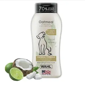 Wahl Oatmeal Dry Skin & Itch Relief Dog Shampoo, Coconut Lime Verbena Scent, 24 Oz – Pet‑Safe Formula