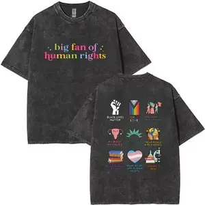 Big fan of human rights Hoodie, Human Rights HoodieSweatshirtWashed Cotton T-shirt