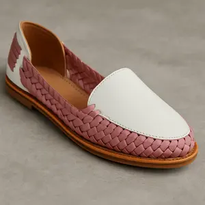 Gatita Embroidered Leather Flat