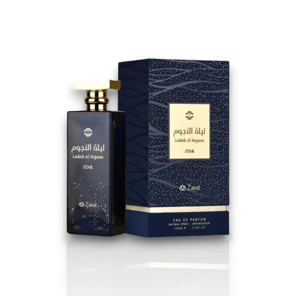 Zakat Lailath Al Nujoom STAR Eau De Parfum for Women, Long Lasting Floral Exotic Arabic Perfume EDP, 3.4 fl oz (100ml) Alcohol Base Middle Eastern Fragrance