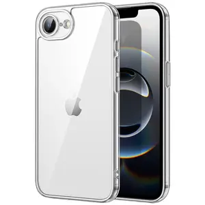 JETech Case for iPhone 17e / iPhone 16e, Non-Yellowing Shockproof Phone Bumper Cover, Anti-Scratch Clear Back, 6.1-Inch Display