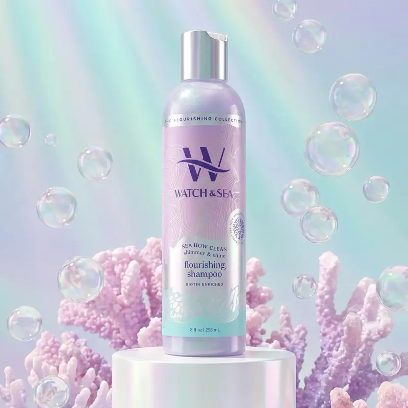 “SEA HOW CLEAN” Shimmer & Shine Detangling Shampoo