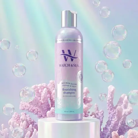 “SEA HOW CLEAN” Shimmer & Shine Detangling Shampoo