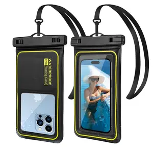 IP68 Waterproof Phone Bag, Sponge Floating Case with Lanyard, Touchscreen Compatible for iPhone 17 Pro Max 16 15 14 S25 S24, Travel Essential, Beach, Protection