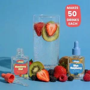 Allways Insider Club - 2 (1 oz) Exclusive Flavors, Natural Water Flavor Drops, Makes 50 (8 oz) Drinks Each, Sugar Free, Dye Free, Sweetened with Monk Fruit, No Artificial Flavor or Sweetener, 2 Drops for Only $16.99