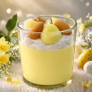 Banana Pudding Double Wick Candle for Decor and Ornaments Scented Coconut Wax 70hr Burn Time Ideal for Decoration
