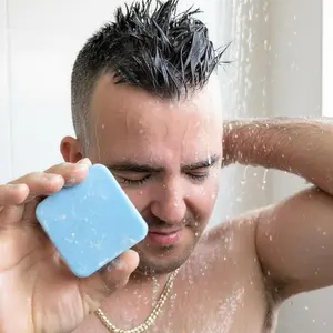 For Him with Essential Savage Oil Collagen Pearls and Vitamin E Gentle Cleansing Bar for Men