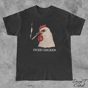 Fried Chicken 420 T-Shirt, Stoner Shirts, Funny Weed Shirt, Marijuana Cannabis Tee, Stoner Gifts For Her, Unhinged Tshirt, Lightweight Feel, Moves with You, Casual Cool, For Every Occasion