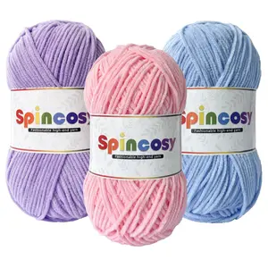 3-Pack Velvet Chenille Yarn, Vibrant Colors, Soft and Warm, Assorted Yarn Set, Ideal for Knitting Sweaters, Dolls, Scarves, Hats, Gloves, DIY Gifts