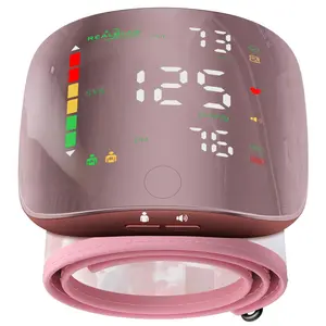 Wrist Blood Pressure Monitors for Home Use with Curved Screen, Rechargeable Bp Machine, One-Button Switch Voice and User, Easy to Use, 5.31-9.25inch Bp Cuff, with Storage Case Bp Monitor