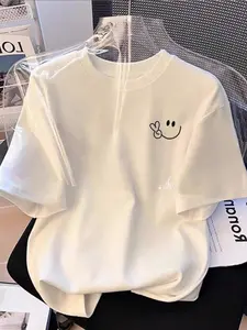 Women's Casual Versatile Small Print Short Sleeve T-Shirt, Summer