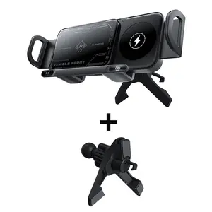 X01 folding screen mobile phone special wireless charger rotating electric car 15W fast charging holder car