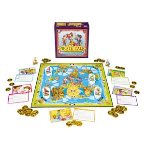 Pirate Talk Language Game for Kids – Receptive & Expressive Speech Therapy Activity with 150 Cards, Game Board, Spinner & Coins – Targets Sentence Repetition, WH Questions, Inferencing, Social Skills & More