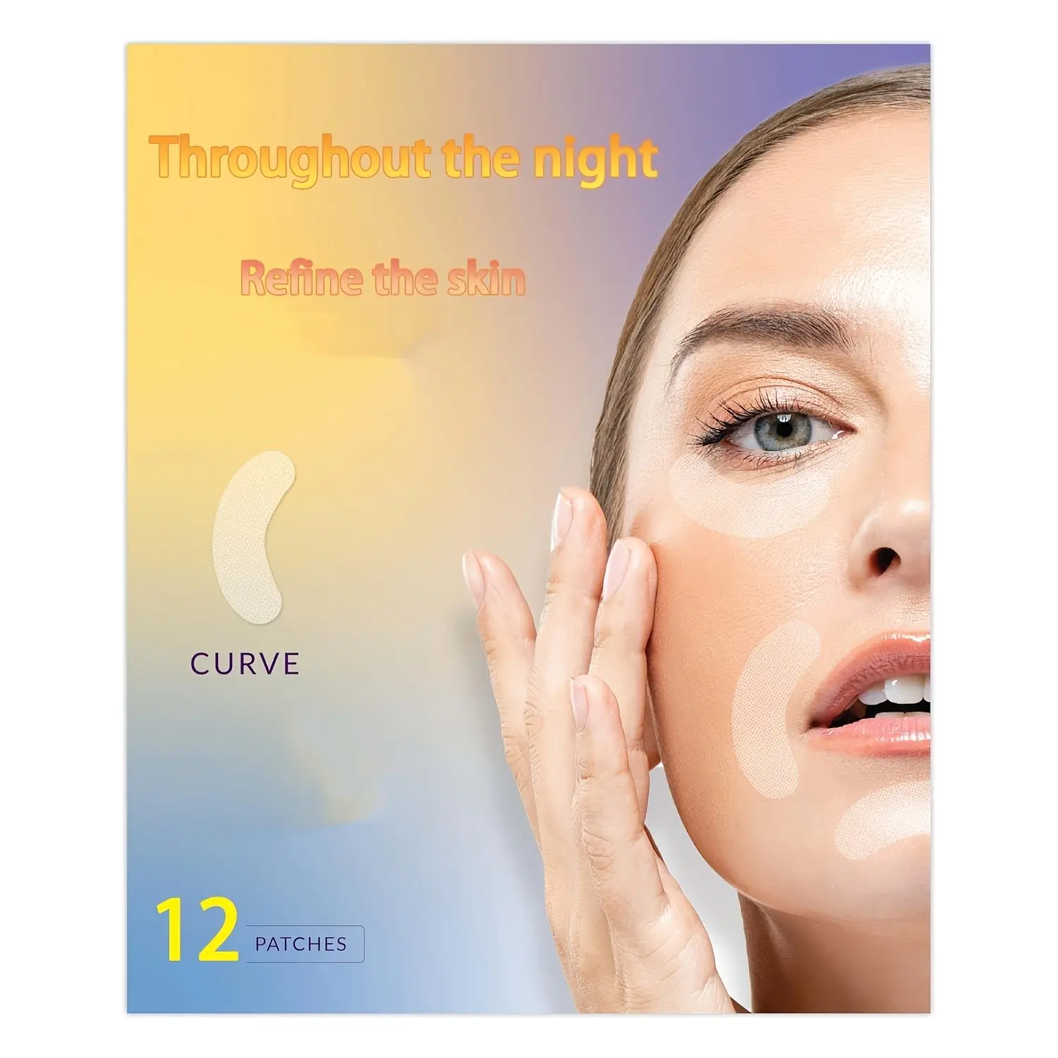 120pcs Facial Patch Set, Overnight Use Face Smoothing Patches, Designed for Forehead, Between Eyes, Mouth Area, Lips & Eye Zones