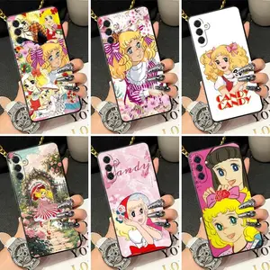 Cartoon Soft Silicone Phone Case for Samsung Galaxy S26 S25 S24 S23 S22 For iphone 17 16 15 14 13 12 11 17Air Plus Pro Promax Anime Candy Candy Shell