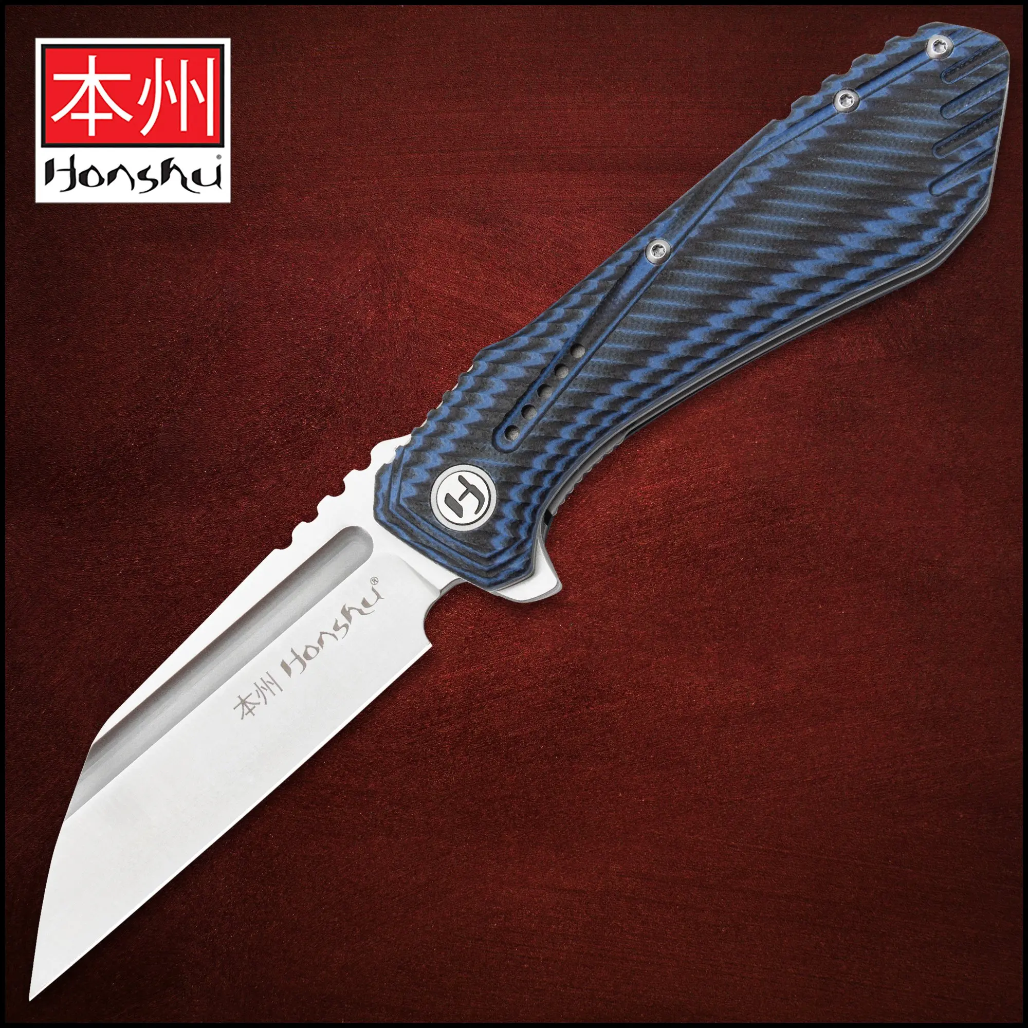 Honshu Sumorusodo Black & Blue Pocket Knife