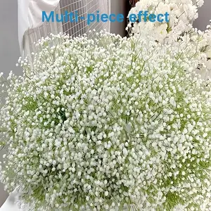 1200 Flowers Premium Realistic Touch Artificial White Flower Bouquet | 40-Bundle Set of Simulated White Flowers, Soft and Lifelike Feel Without Pricking, Pure White High-Density Flower Heads | No Watering, No Maintenance, Fade-Resistant | Suitable