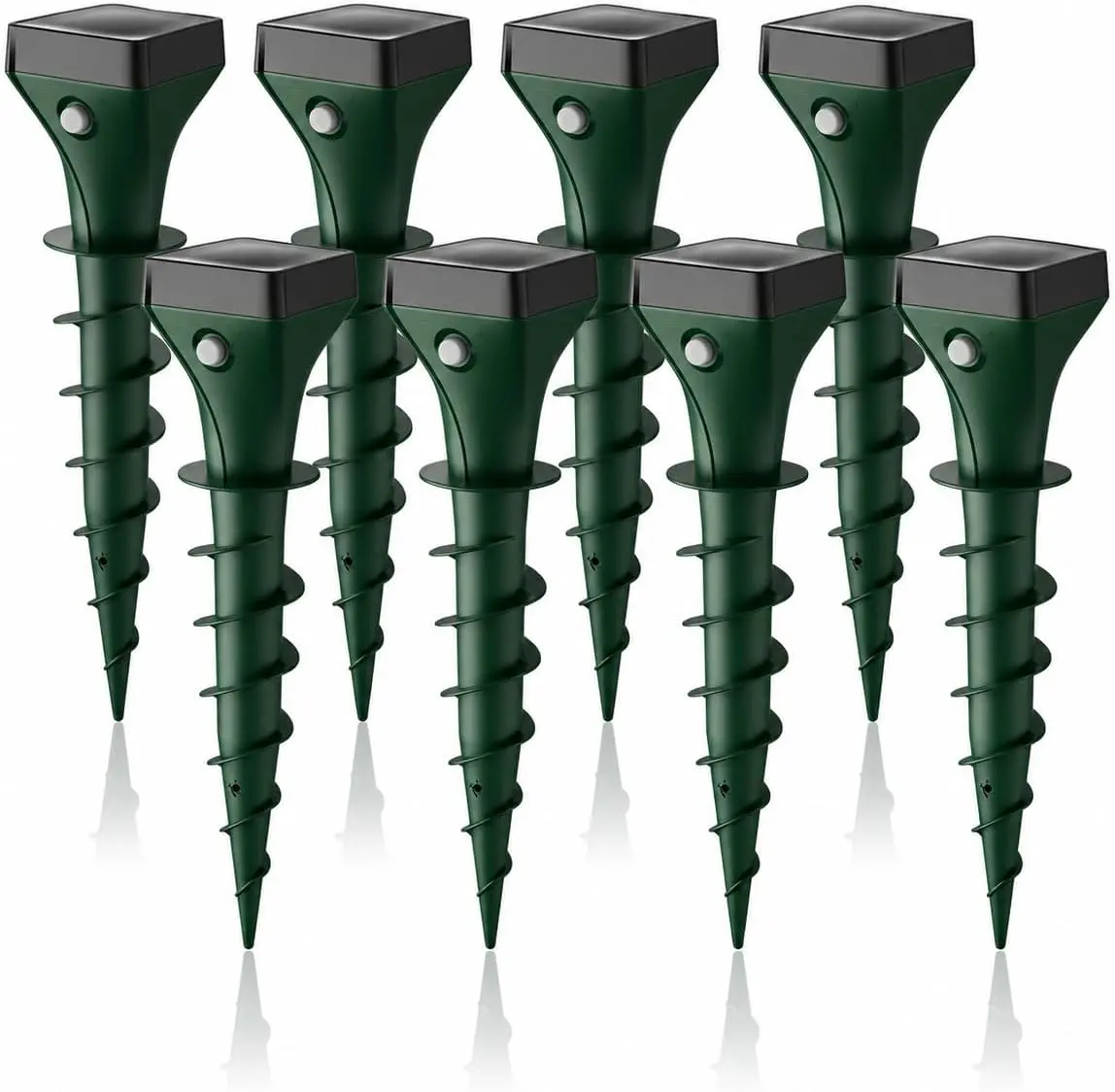 OMNIRA 8-Pack Solar-Powered Mole Repellent, IP65 Waterproof Ultrasonic Gopher Deterrent for Lawns & Yds, Outdoor Pest Control for Groundhog, Vole, Armadillo, Chipmunk, Snake