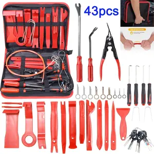 43-Piece Car Interior Removal Tool Set, Decorative Pry Bar Kit, Radio Stereo Sound Dashboard Terminal Repair Tools, Automotive Maintenance Equipment, Toolkit