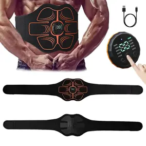 Smart Abdominal Muscle Massager, Electric Belly Muscle Massage Belt, Adjustable Muscle Relaxation Tool for Home & Gym, Muscle Stimulator
