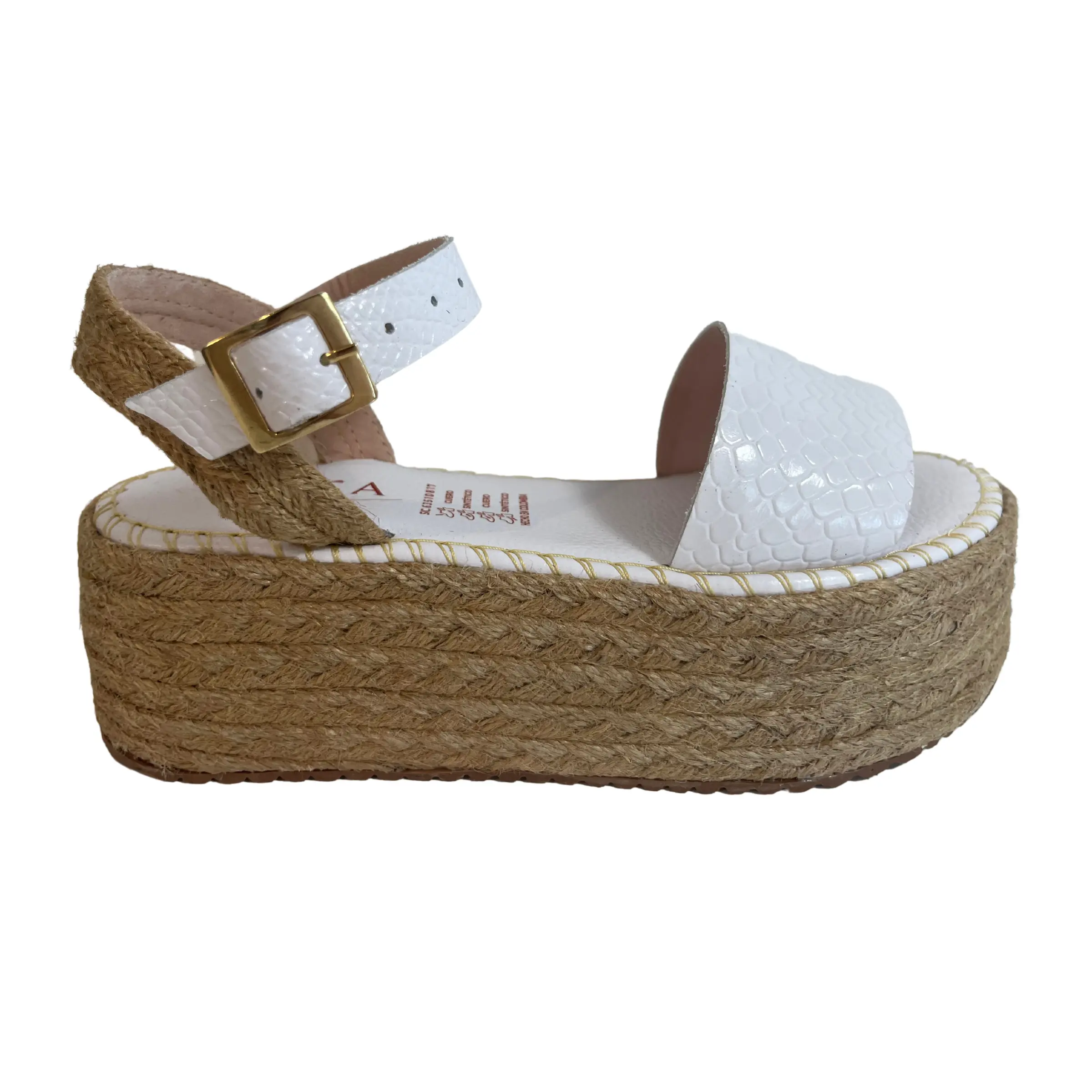 white platform sandals | Albany Jute white platform sandals | Albany Jute