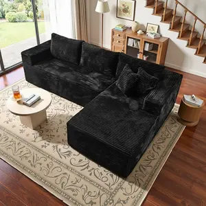 L-Shaped Modern Chenille Sofa Set, Free Combination Sofa for Living Room and Room (Side Recliner) Boneless Sectional Couch home Sofa family Couch boneless couches for living room, Living Room Couch, Moder