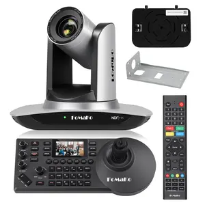 FoMaKo NDI Camera 30x Optical Zoom AI Auto Tracking HDMI PTZ Camera (2pcs) + PoE PTZ Camera Controller