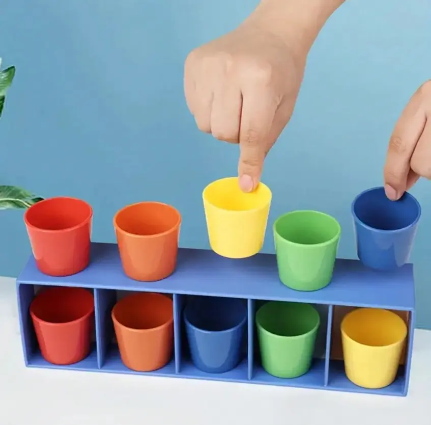 Lightweight Round TikTok Trending Guessing Game Cups Set - Reusable Stackable Specialty Kitchen Utensil for Family Bonding, Outdoor Gatherings, Kids Toys & Kids Learning Materials to Improve Concentration