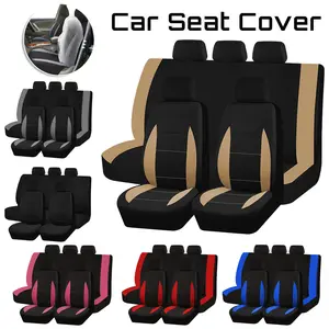 Auto Car Seat Covers Polyester 5-Seaters Front And Rear Full Set,Car Seat Protectors Cushion Mat Automotive Interior Decoration Seat Covers