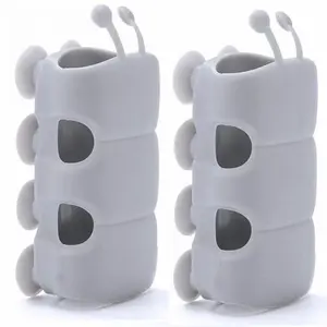 Adjustable 360 °   Rotation Shower Head Bracket (3Pcs) – Self Adhesive Wall Mount Stand, Bathroom Accessories Storage Holder for Shower Head (Color: Randomly).