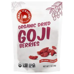 Made in Nature Organic Dried Goji Berries, Sun-Dried, Unsulfured, 7 oz (198 g)