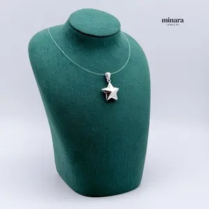 MINARA 950 Silver ESTRELLA Small Pendant - Delicate Star Design Pendant for Minimalist Jewelry Lovers