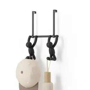 Buddy 2 Over The Door Hook - Matte Decorative Organizer for Towels