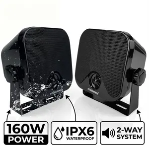 4'' Marine Waterproof Boat Speaker 120W Motorcycle Audio Speaker Heavy Duty Sound System For Outdor ATV UTV RZR