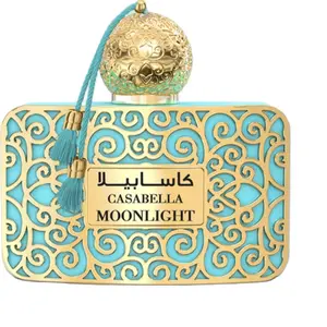 Casabella Moonlight Le Chameau Eau de Parfum 3.4oz Made in UAE - Elegant Turquoise & Gold Design Perfume