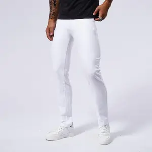 White High-Cotton Textured Jeans | Slim-Fit Streetwear Denim