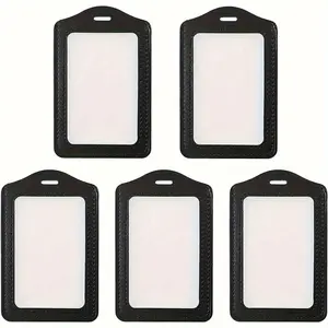 ID card holder, meal card office meeting work pass bus card bank credit card ID card storage card, Office Stationery Supplies, very suitable for employees, students, office meetings, ID Badge Holder