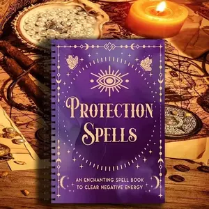 Mystical Protection Spells Notebook, Enchanting Design, Guide Manual for Esoteric Practices, Essential Tool for Spellcasting Enthusiasts, Magical Rituals Companion