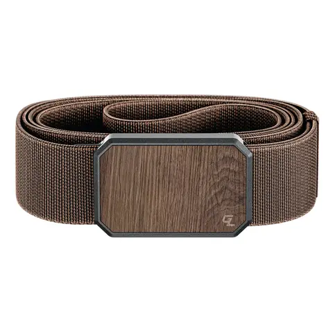 Groove Life Groove Belt, Men's Magnetic Stretch Belt, Adjustable Fit & Durable for Work, Everyday Carry & Casual Wear, Walnut / Dark Earth Brown