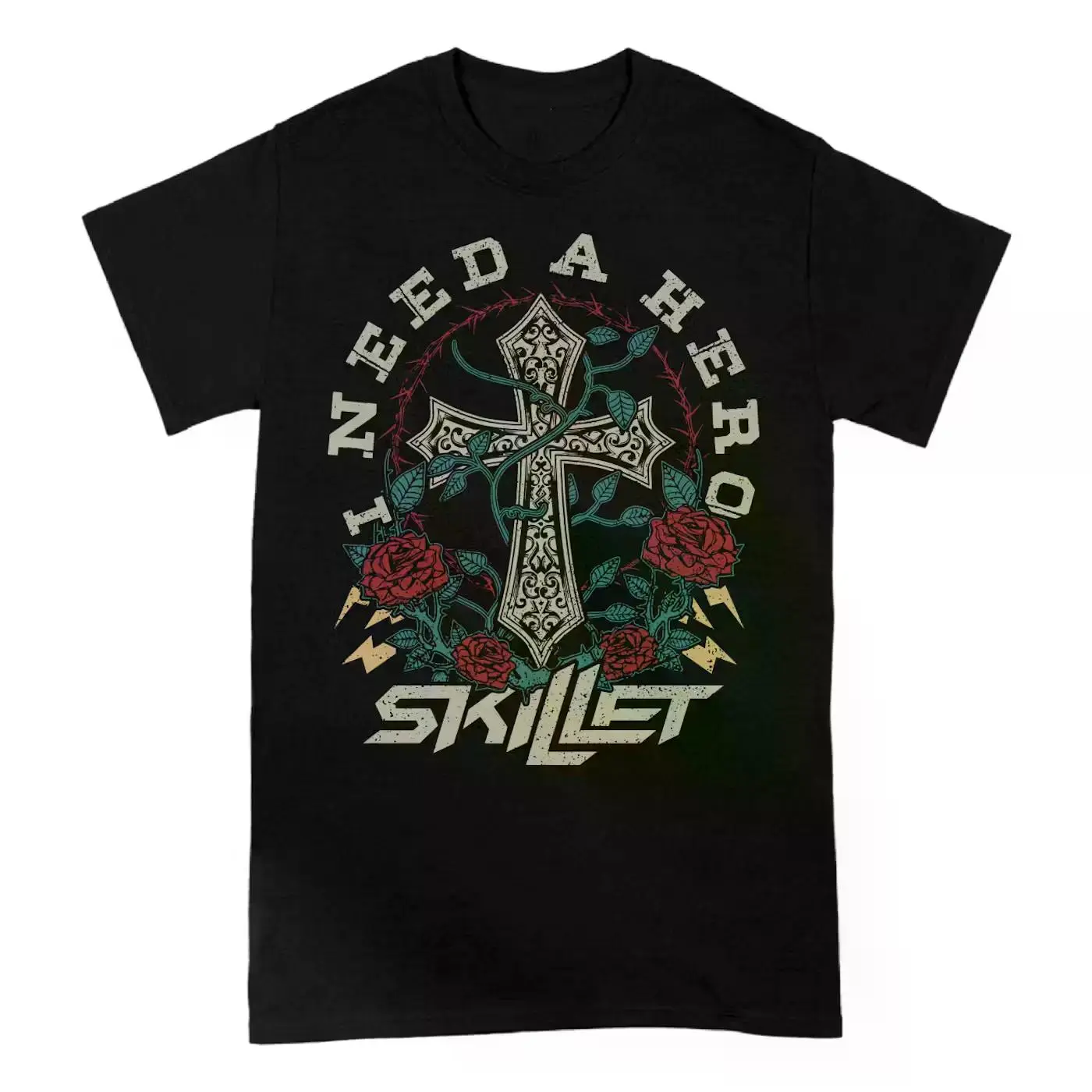 Vintage Hero Song Skillet Band Black Size S-4XL Shirt Gift For Family PP204