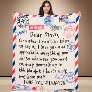 Blanket for Mom Soft Flannel Throw Blanket Birthday Mother's Day Gift,Birthday Gifts for Mom Soft Flannel Mom Blanket for Mothers Day Anniversary from Daughter Son