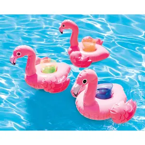 inflatable floating flamingo coasters pack of 3 Drink Beverage Beach Drinkware Stylish Tropical