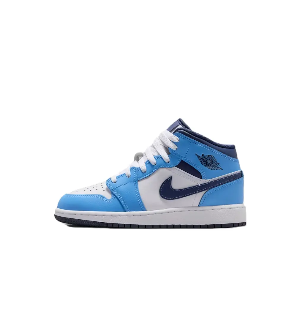 Youth Jordan 1 Mid University Blue/Midnight Navy (DQ8423 405) (GS)