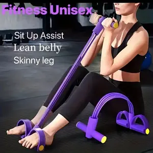 Home Fitness Resistance Band, Elastic Exercise Strap, Yoga Stretching Rope, Full Body Workout, Core Training, Rowing Training, Strength & Flexibility Equipment