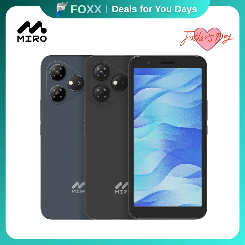 【A1】MIRO Smartphone – Unlocked, GPS-Enabled, Octa-Core Android 14, 4(2+2)GB RAM, 32GB Storage Expandable to 1TB, 4G Dual SIM, 5.99" HD 2.5D Display, Ideal for Travel, Work, Study & Daily Use, Reliable & Handy, Perfect Gift for Tech Enthusiasts