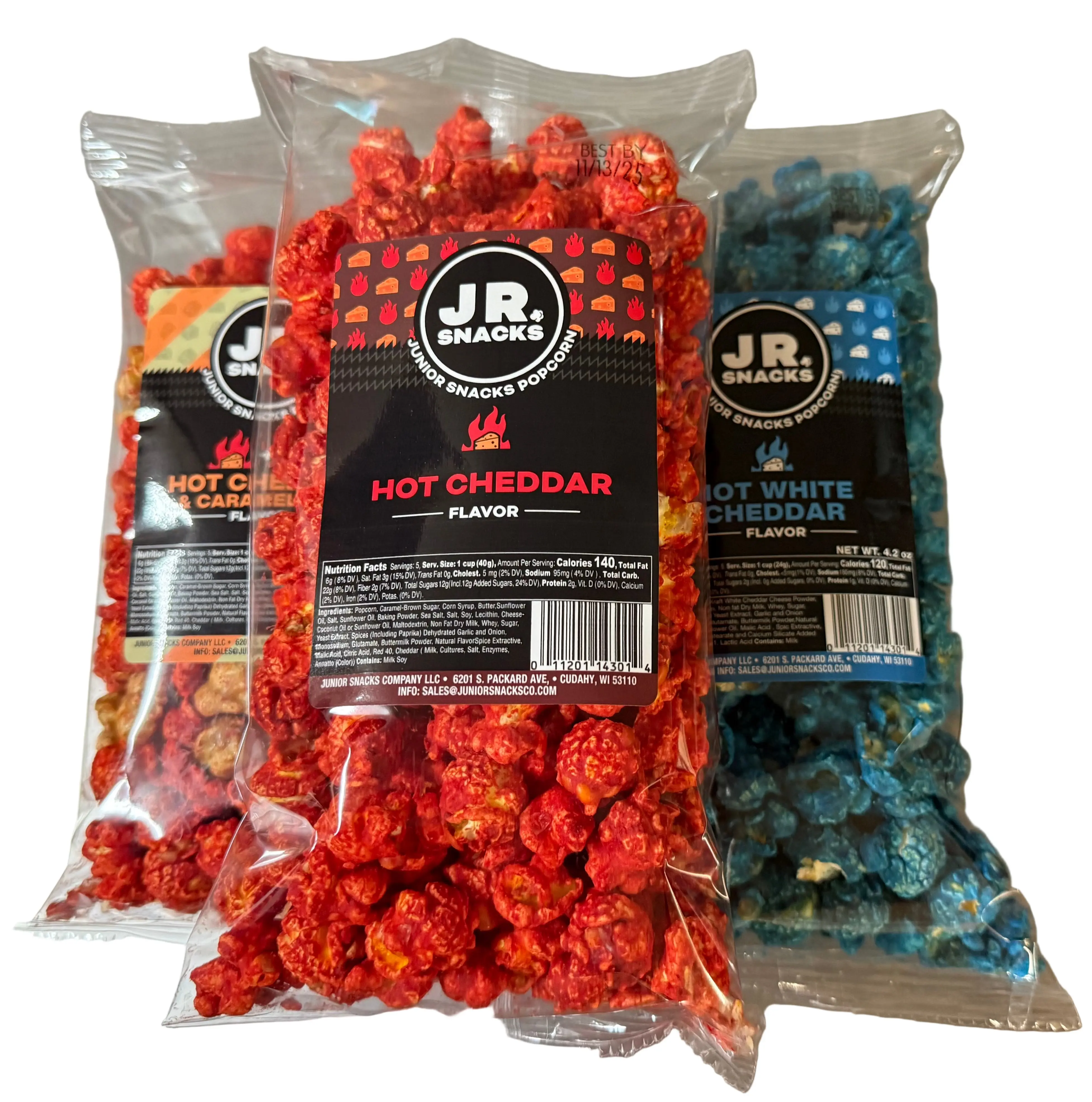 Junior Snacks Co. Hot Flavor Sample 3 Pack Junior Snacks Co. Hot Flavor Sample 3 Pack