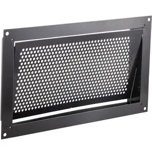 VEVOR Flood Vent,  8" Height x 16" Width x 2" Depth Foundation Flood Vent, to Reduce Foundation Damage and Flood Risk, Black, Wall Mounted, for Crawl Spaces,Garages & Full Height Enclosures